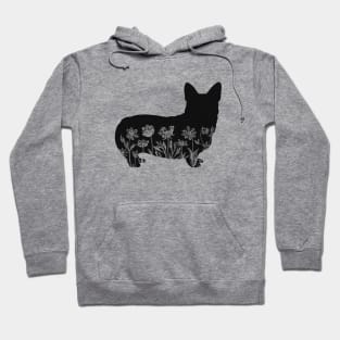 Floral Corgi Hoodie